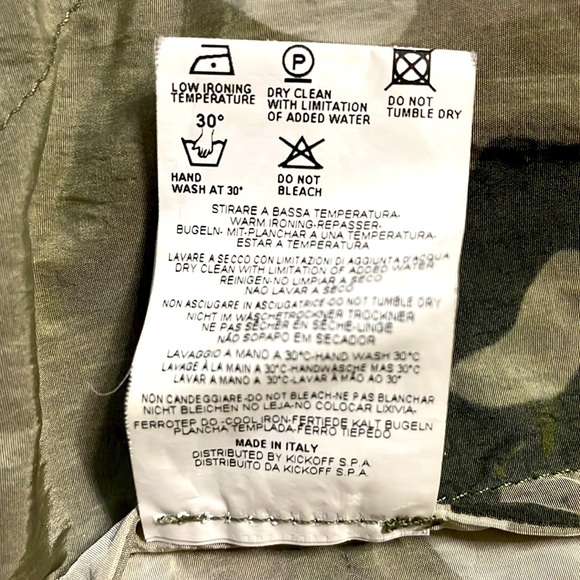 Sundek by Neil Barrett camouflage nylon bomber jacket, size large - Picture 11 of 11